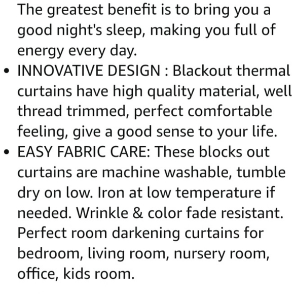 Black out curtains 2 panels - Picture 9 of 9